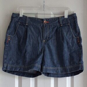 Lee Blue Denim Legendary Chino Style Shorts Women's Size 12
